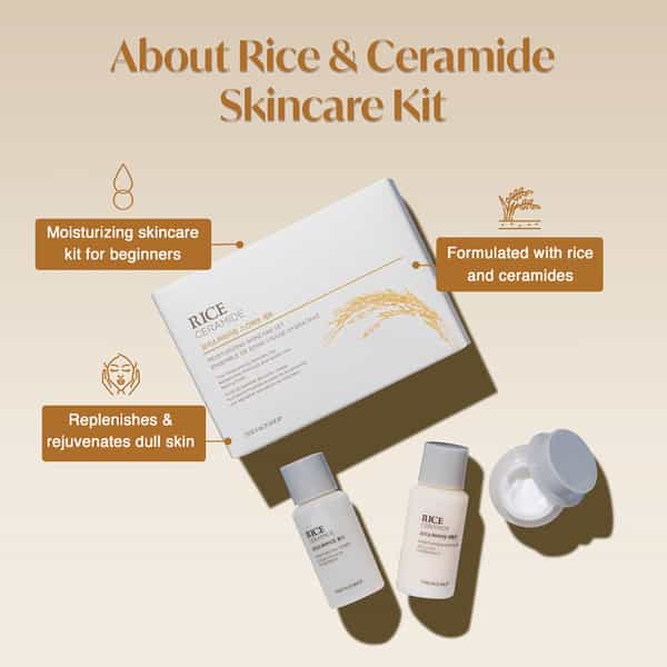 The Face Shop Rice & Ceramide Moisturizing Skincare Kit