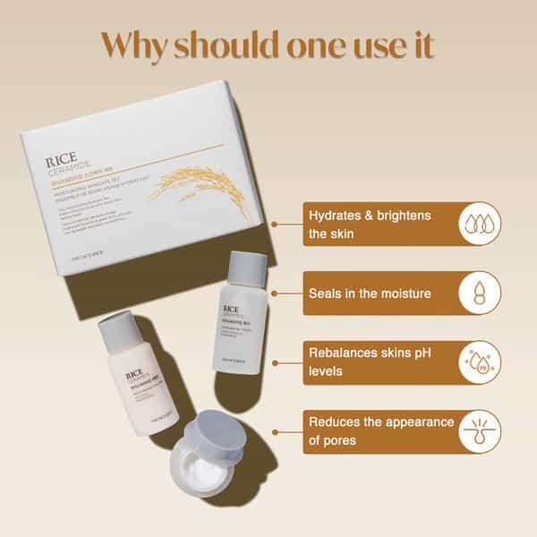 The Face Shop Rice & Ceramide Moisturizing Skincare Kit