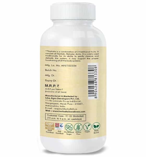 Herbal Hills Triphalahills 120 Tablets (Pack Of 2)