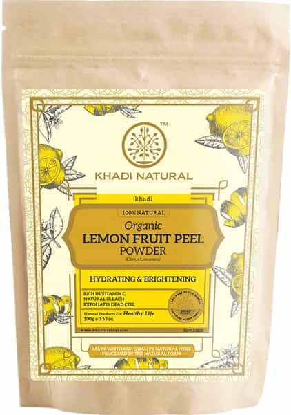 Khadi Natural Lemon Fruit Peel Organic Powder 100 Gm
