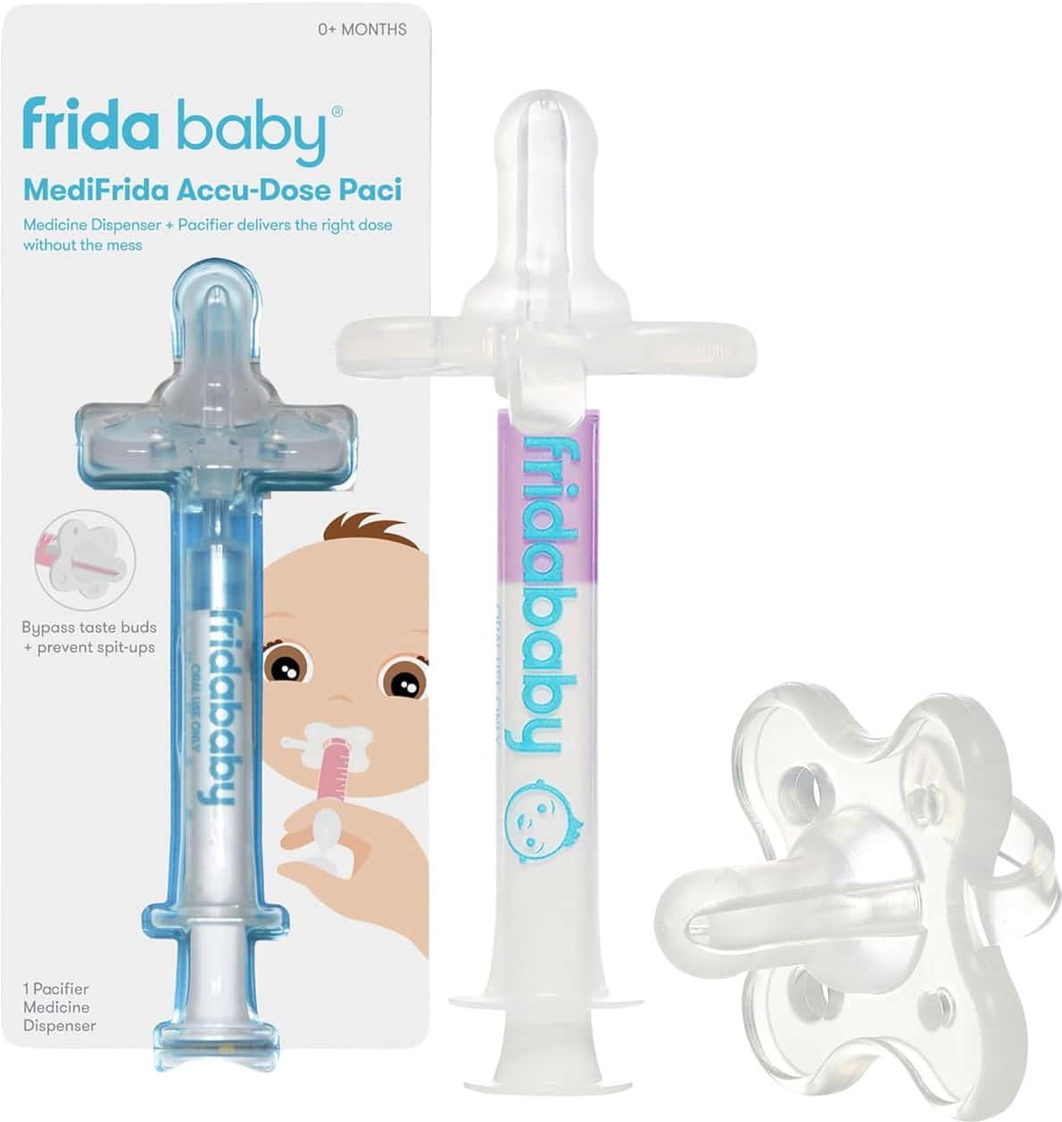Frida Baby Medifrida Accu Dose Pacifier Baby Medicine Dispenser Pacifier 1 Count