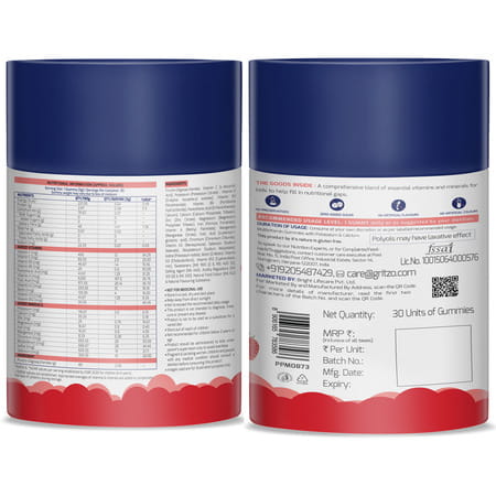 Gritzo Supermilk Growth+ (13+Y Girls) (Double Chocolate) | 800g With Super Gummies | Pack Of 2