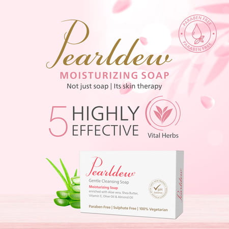 Pearldew Moisturizing Soap 100 Gm - Pack Of 1