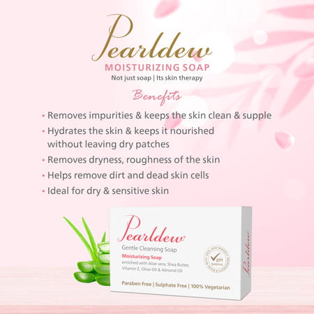 Pearldew Moisturizing Soap 100 Gm - Pack Of 1