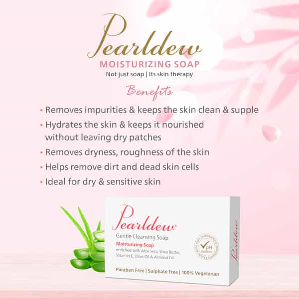 Pearldew Moisturizing Soap 100 Gm - Pack Of 1