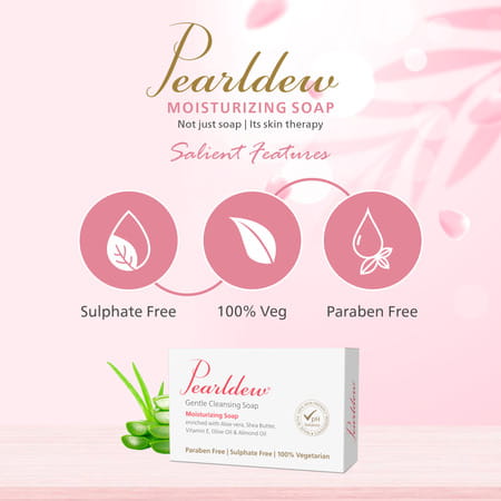 Pearldew Moisturizing Soap 100 Gm - Pack Of 1