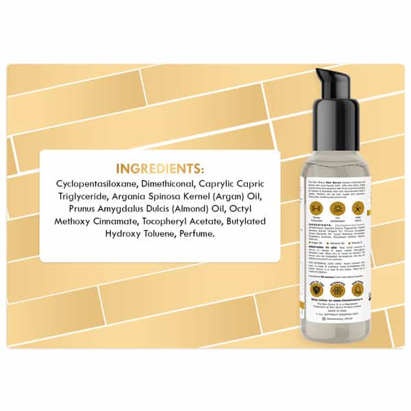 The Skin Story Anti Frizz Hair Serum With Vit E Argan Oil Uv Protection For Smooth Shiny Hair 100Ml
