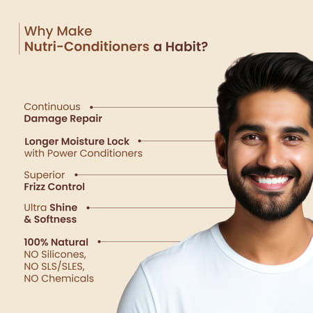 Nat Habit Castor Black Seed Conditioner | Manageable Hair | Men'S Revital | Castor & Curd - 150ml