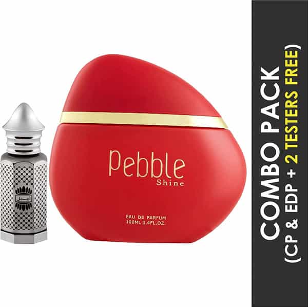 Ajmal Asher Cp Alcohol-Free Attar 12Ml For Unisex And Maryaj Pebble Shine Edp 100Ml For Women