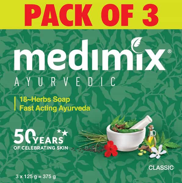 Medimix Ayurvedic Classic 18 Herbs Soap 3*125 Gm