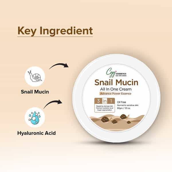 Cgg Cosmetics Snail Mucin All In One Cream 90G
