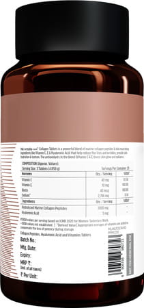 Hk Vitals Collagen Tablets | 3000Mg | For Skin Glow (60 Tablets)