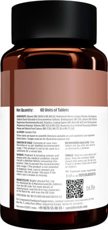 Hk Vitals Collagen Tablets | 3000Mg | For Skin Glow (60 Tablets)