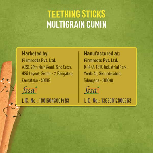Timios Teething Sticks - Multigrain Cumin 150G