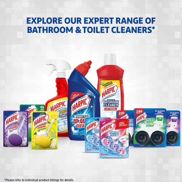 Harpic Power Fresh 6 Toilet Cleaner Rim Block Floral Delight - 35 G