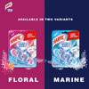 Harpic Power Fresh 6 Toilet Cleaner Rim Block Floral Delight - 35 G
