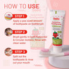 Babyorgano Strawberry Herbal Toothpaste For Kids Babool, Mulethi, Non-Gel, 50gm Fluoride & Sls Free