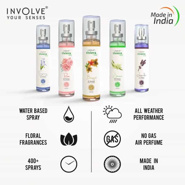 Involve Riviera Mist Lavender : Water Based Spray Air Perfume For Car / Car Air Freshener - Irm03