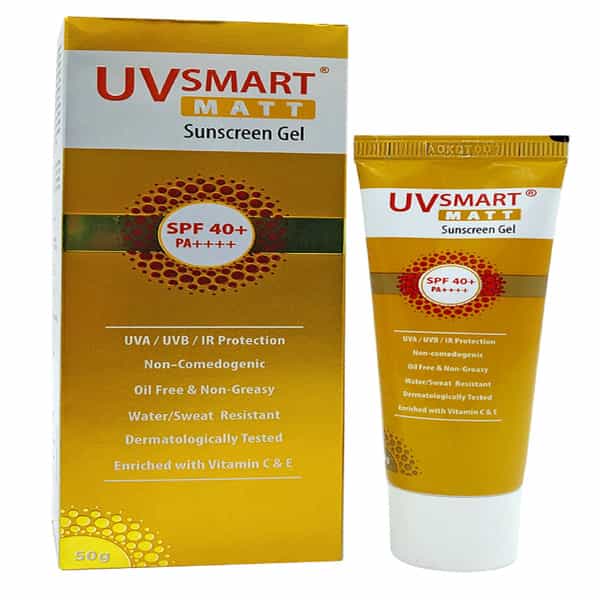 Uvsmart Matt Spf 40+ Sunscreen Gel 50 Gm