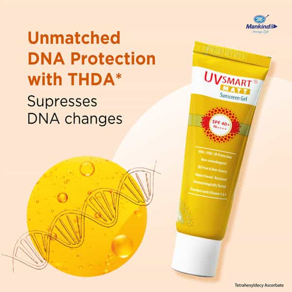 Uvsmart Matt Spf 40+ Sunscreen Gel 50 Gm