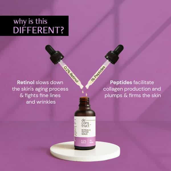 Deconstruct Retinol & Peptide Serum- 0.2% Retinol + 1% Peptide (30 Ml)