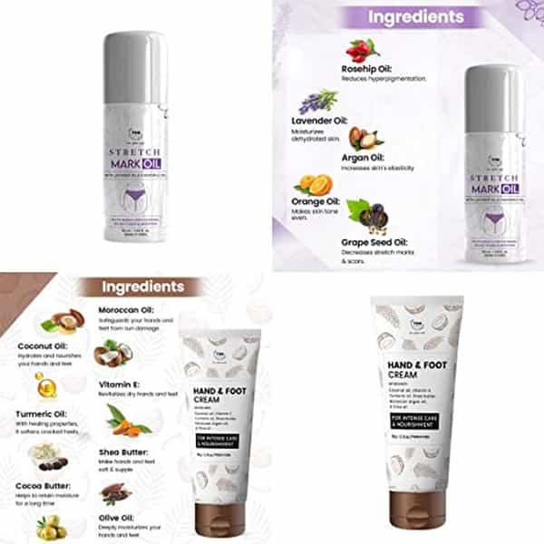 Tnw The Natural Wash Body Care Combo With Stretch Mark Oil Suitable For All Skin Types