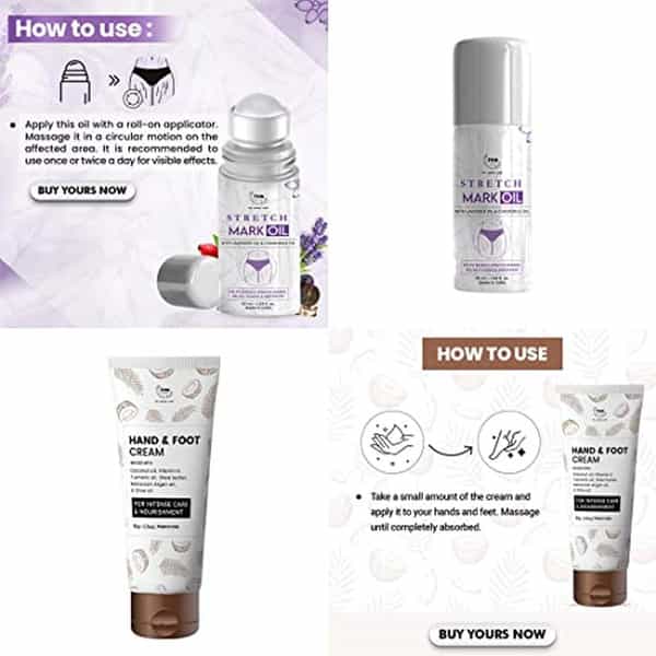 Tnw The Natural Wash Body Care Combo With Stretch Mark Oil Suitable For All Skin Types