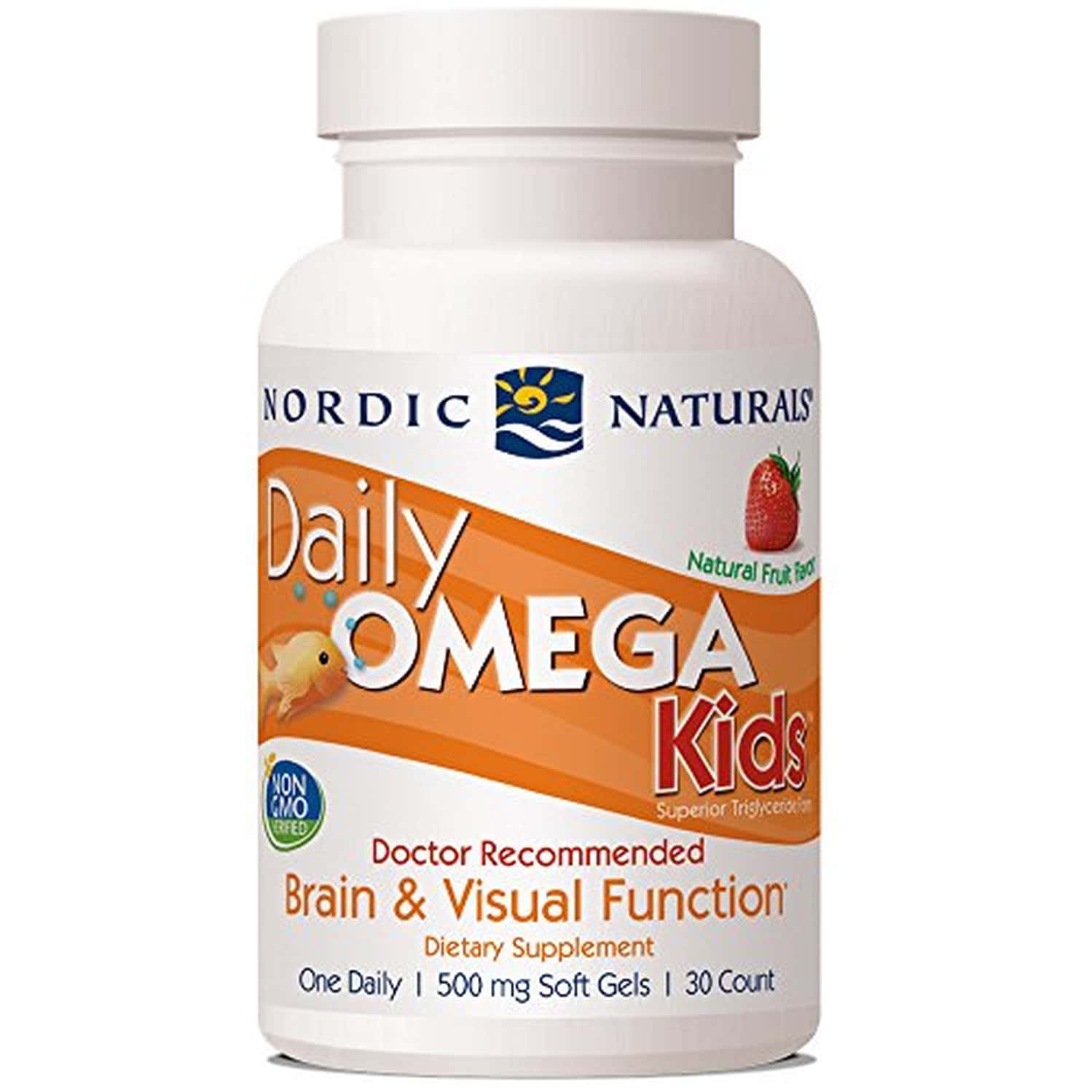 Nordic Naturals Daily Omega 3 Fish Oil For Kids 340 Mg With Epa And Dha Strawberry Flavor 30softgels