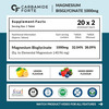 Carbamide Forte Magnesium Bisglycinate Effervescent | Sleep | Muscle & Nerve Support - 2X20 Tabs