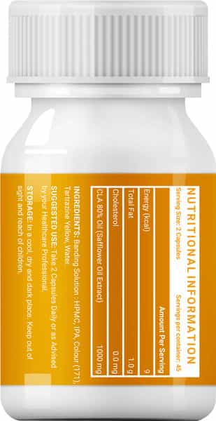 Inlife Cla Supplements 1000 80% Active Conjugated Linoleic Acid Men Women 1000Mg -90 Veg Capsules