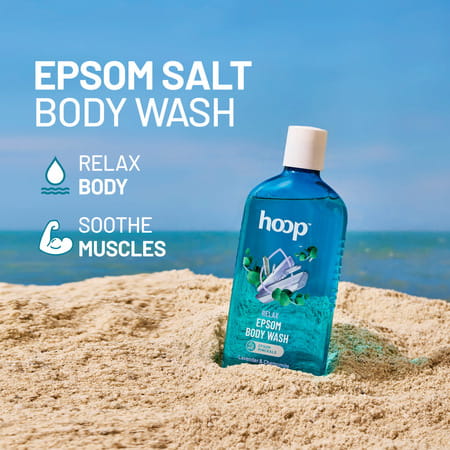 Hoop Epsom Body Wash - Morning Energy | Hand & Feet Soak | Workout Recovery | Destress (300ml)