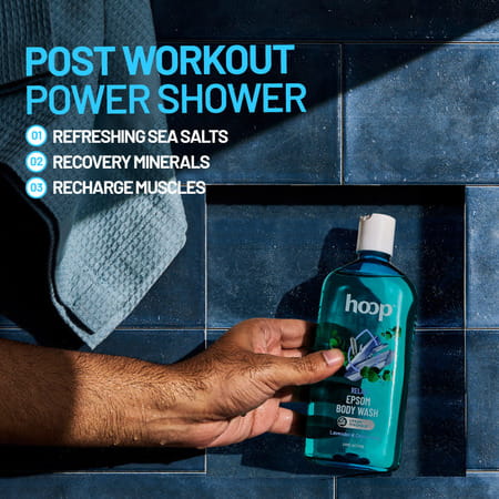 Hoop Epsom Body Wash - Morning Energy | Hand & Feet Soak | Workout Recovery | Destress (300ml)
