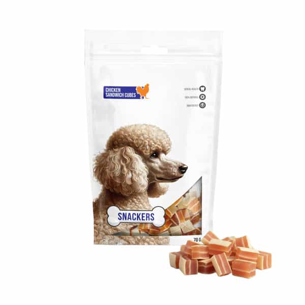 Snackers Chicken Sandwich Cubes Dog Treats | 70 G