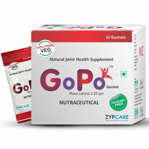 Gopo Rosehip Powder - Joints & Skin Health | Immunity - Full Family - 30 Sachets (2.32Gm Each)