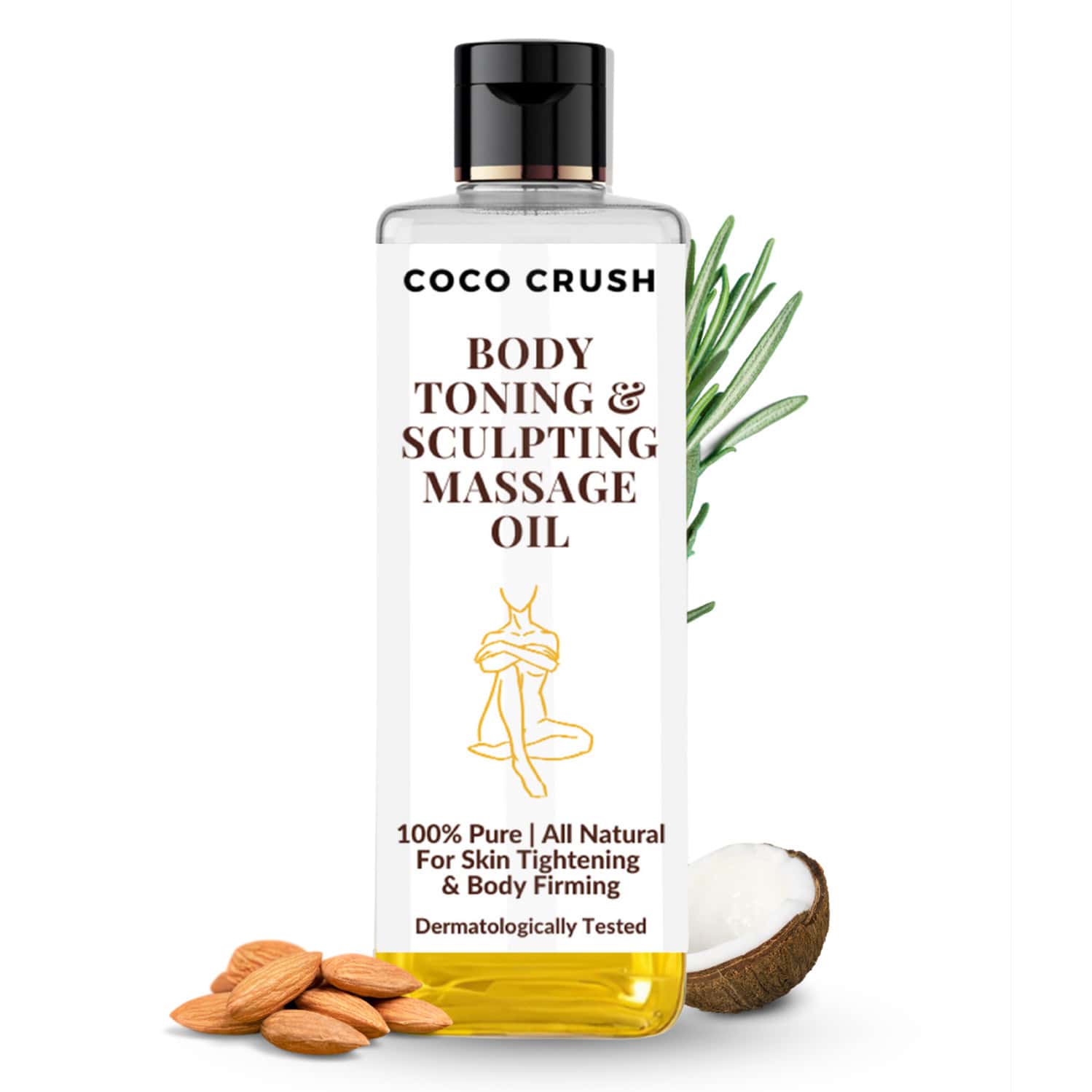 Coco Crush Body Toning & Sculpting Massage Oil - 200ml