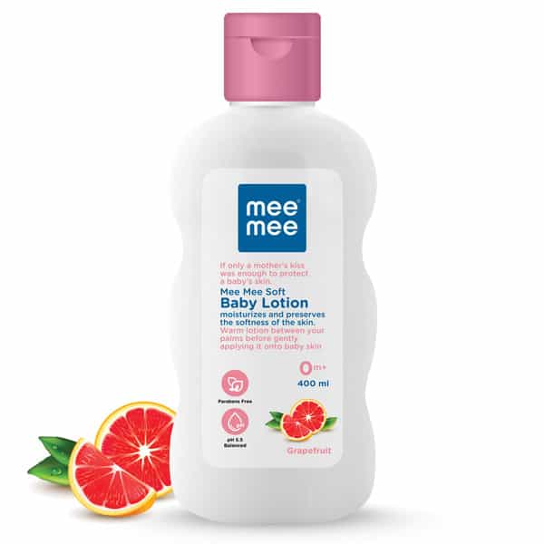 Mee Mee Moisturizing Baby Lotion | Face & Body | All Skin Type | Hypoallergenic | Ph Balance - 400Ml
