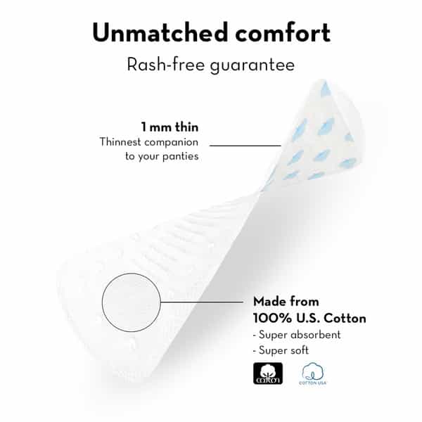 Plush Daily Ultra Thin Panty Liners For Women 20 Liners-150Mm In Length