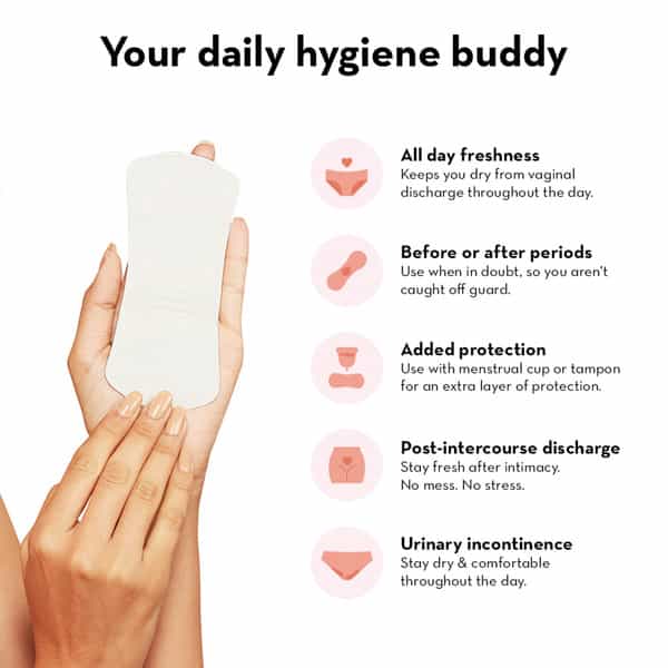 Plush Daily Ultra Thin Panty Liners For Women 20 Liners-150Mm In Length