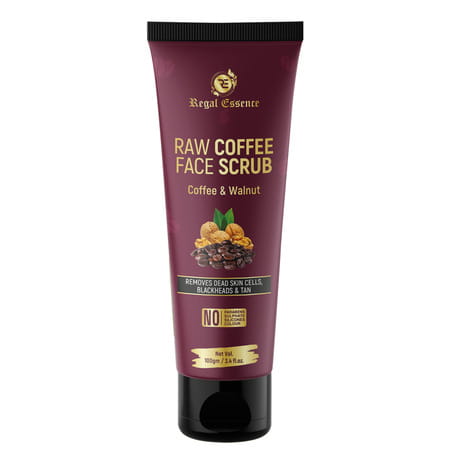 Regal Essence Raw Coffee Face Scrub | Exfoliation & Tan Removal | 100ml