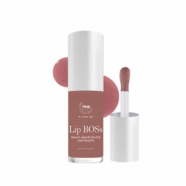 Tnw The Natural Wash Lip Boss Lip Gloss Gossip Peach | Longlasting Shine & Hydration 5 Ml