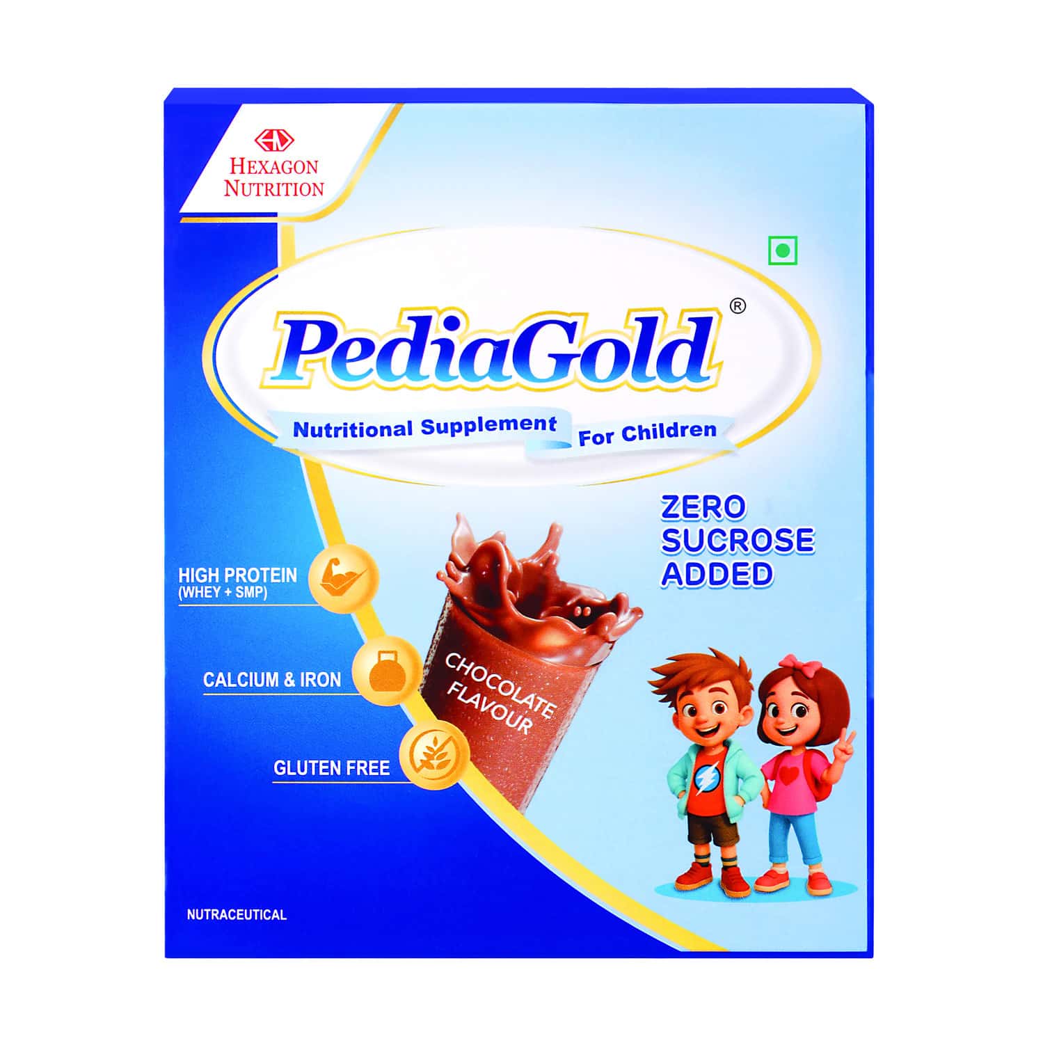 Pediagold Chocolate Flavour | Nutrition Supplement | For Children | Box | 200 Gm