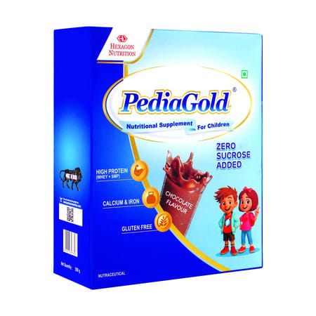 Pediagold Chocolate Flavour | Nutrition Supplement | For Children | Box | 200 Gm