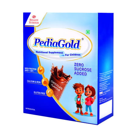 Pediagold Chocolate Flavour | Nutrition Supplement | For Children | Box | 200 Gm