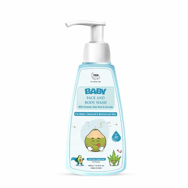 Tnw The Natural Wash Baby Body Wash | Gentle Cleanser With Coconut & Aloe Vera 160 Ml