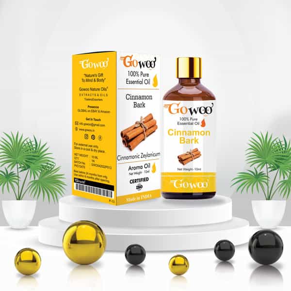 Pack Of 2 Cinnamon Bark Essential Oil & Fenugreek Carrier Oil - 100% Pure & Natural Oil