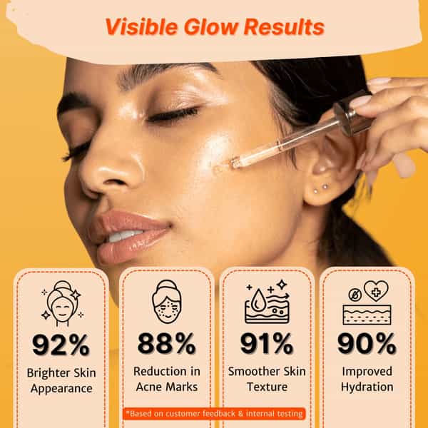Healthbest Teens Vitamin C Serum For Boys & Girls (13 - 19 Years) Glowing Skin - 30Ml