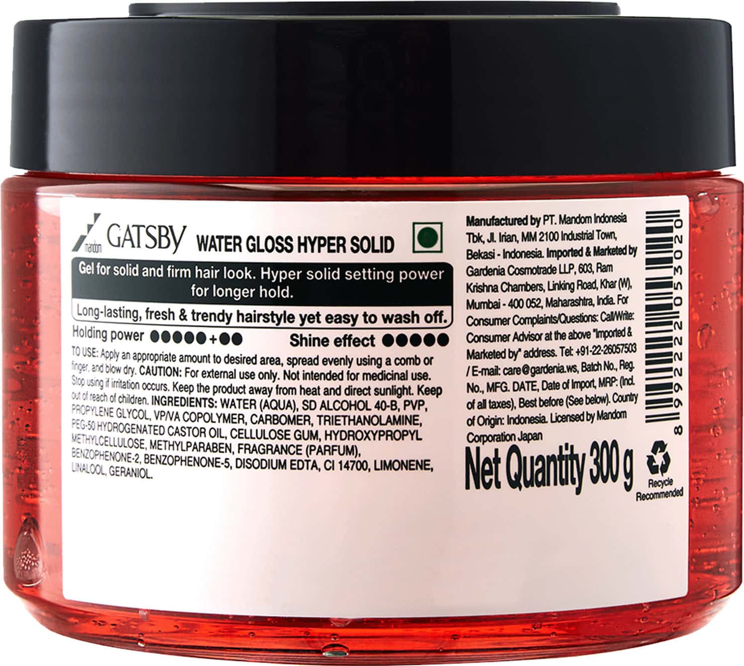 Buy GATSBY WATER GLOSS HYPER SOLID 300GM Online & Get Upto 60% OFF at ...