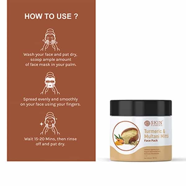 Skin Elements Turmeric (Haldi) & Multani Mitti (Fullers Earth) Face Pack - 100 Gm