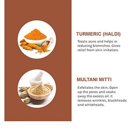 Skin Elements Turmeric (Haldi) & Multani Mitti (Fullers Earth) Face Pack - 100 Gm