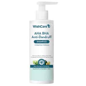 Wishcare Hydrating Aha Bha Anti Dandruff Shampoo - Sulfate & Paraben Free - 250 Ml